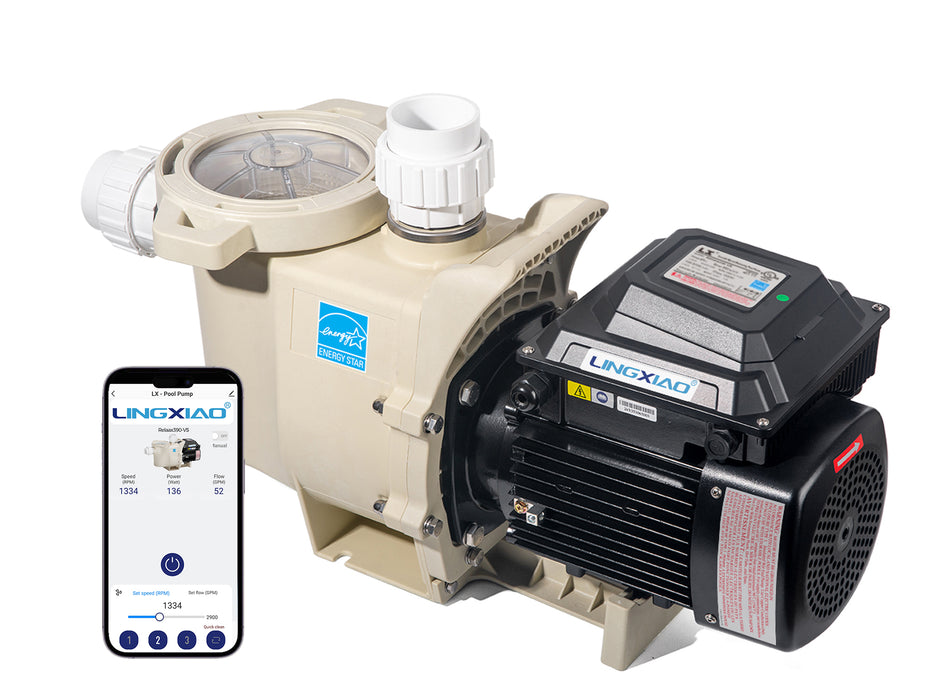3.9HP Variable Speed Inground Pool Pump Smart App Energy Star ...